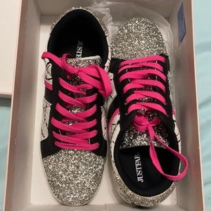 JustFab sparkle sneakers